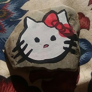 Hello Kitty Painted Rock